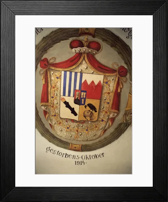 Framed Print : Coat of arms of the Swartzenberg family, the Castle, Cesky Krumlov, Czech Republic Framed Print : Coat of arms of the Swartzenberg family, the Castle, Cesky Krumlov, Czech Republic