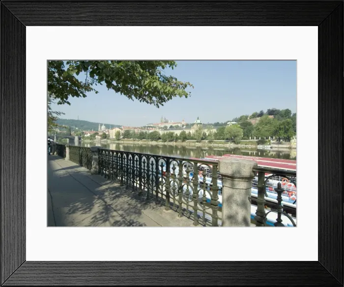 Framed Print : View over Vltava River, Prague, Czech Republic, Europe Framed Print : View over Vltava River, Prague, Czech Republic, Europe