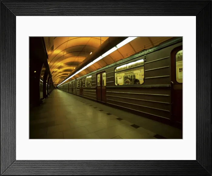 Framed Print : Metro platform, Namesti Republiky, Prague, Czech Republic, Europe Framed Print : Metro platform, Namesti Republiky, Prague, Czech Republic, Europe