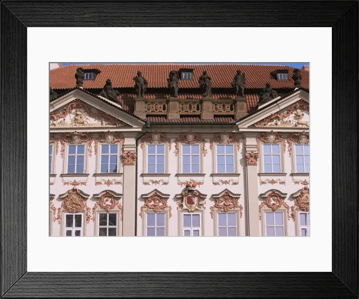 Framed Print : Detail of Kinsky Palace, Old Town Square, Stare mesto, Prague, Czech Republic, Europe Framed Print : Detail of Kinsky Palace, Old Town Square, Stare mesto, Prague, Czech Republic, Europe