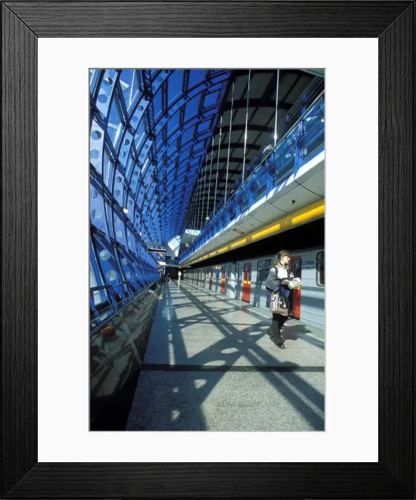 Framed Print : Interior of modern Cermy Most metro station, Prague, Czech Republic, Europe Framed Print : Interior of modern Cermy Most metro station, Prague, Czech Republic, Europe