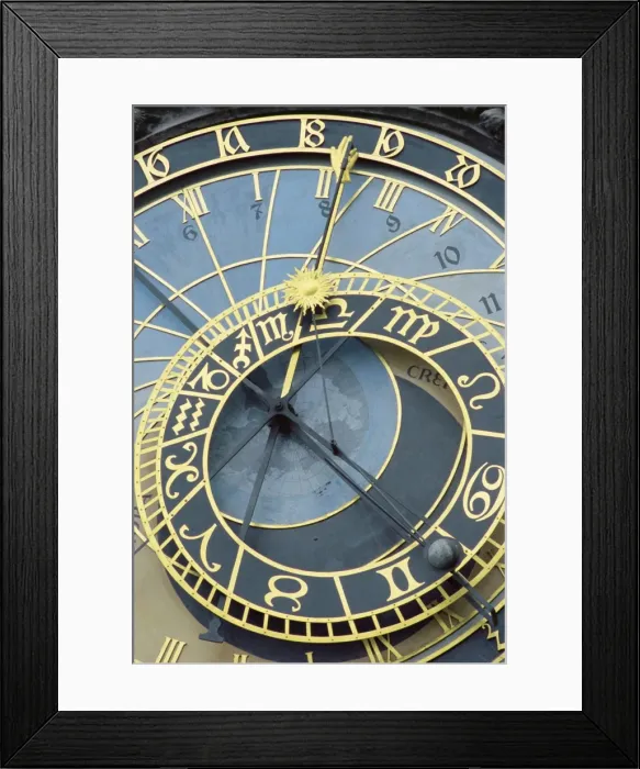 Framed Print : Detail of Old Town Clock on Town Hall at Old Town Square, Stare Mesto, Prague Framed Print : Detail of Old Town Clock on Town Hall at Old Town Square, Stare Mesto, Prague