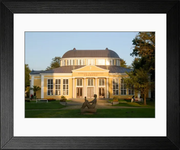 Framed Print : Dvorana Glauberovych Spring Spa building dating from the 19th century, in spa town of Frantiskovy Lazne, Karlovarsky Region, West Bohemia, Czech Framed Print : Dvorana Glauberovych Spring Spa building dating from the 19th century, in spa town of Frantiskovy Lazne, Karlovarsky Region, West Bohemia, Czech