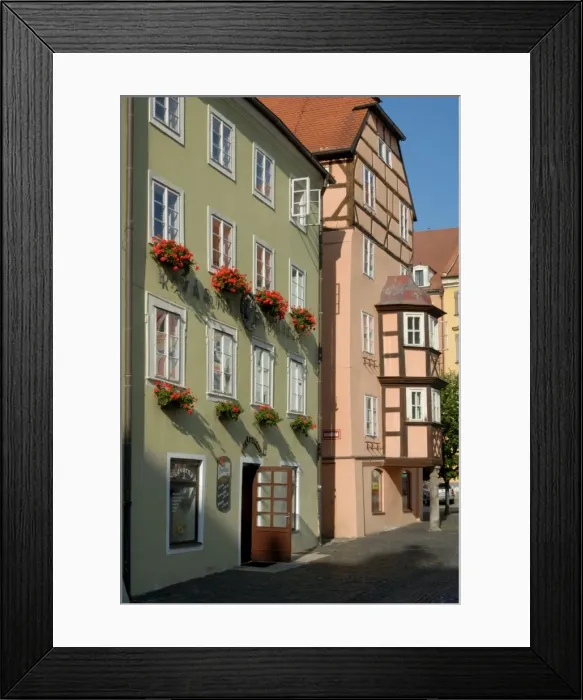 Framed Print : Gothic Spalicek buildings are part of Spalicek complex at Kral Jiri z Podebrad Square in town of Cheb, Karlovarsky Region, West Bohemia, Czech Framed Print : Gothic Spalicek buildings are part of Spalicek complex at Kral Jiri z Podebrad Square in town of Cheb, Karlovarsky Region, West Bohemia, Czech