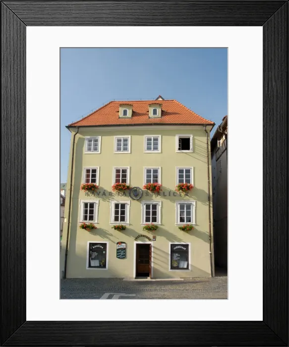 Framed Print : Gothic Cafe Spalicek building is part of Spalicek complex at Kral Jiri z Podebrad Square in town of Cheb, Karlovarsky Region, West Bohemia, Czech Framed Print : Gothic Cafe Spalicek building is part of Spalicek complex at Kral Jiri z Podebrad Square in town of Cheb, Karlovarsky Region, West Bohemia, Czech