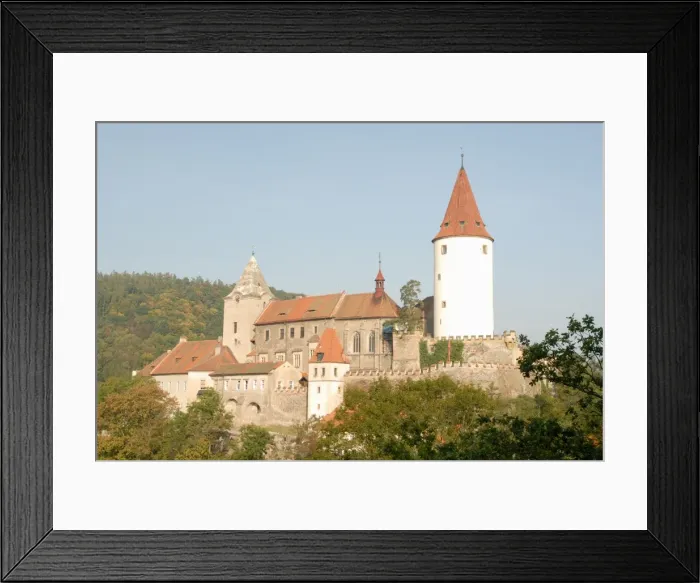 Framed Print : Gothic Krivoklat castle, built in the 15th century during reign of Vladislav II Framed Print : Gothic Krivoklat castle, built in the 15th century during reign of Vladislav II