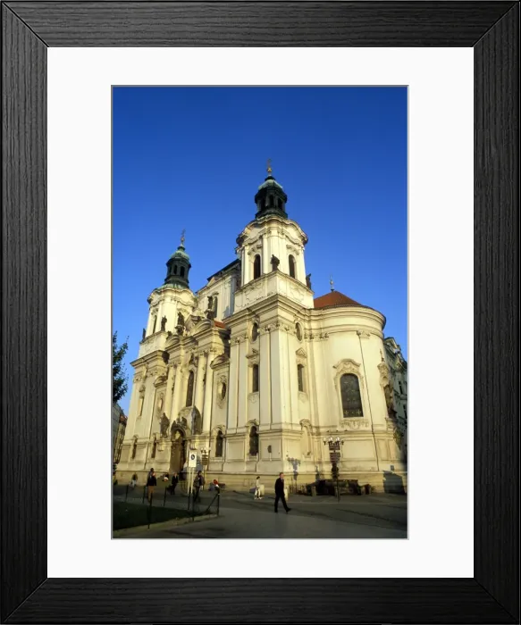 Framed Print : Exterior of Baroque St. Nicholas Church, Old Town Square, Stare Mesto, Prague Framed Print : Exterior of Baroque St. Nicholas Church, Old Town Square, Stare Mesto, Prague