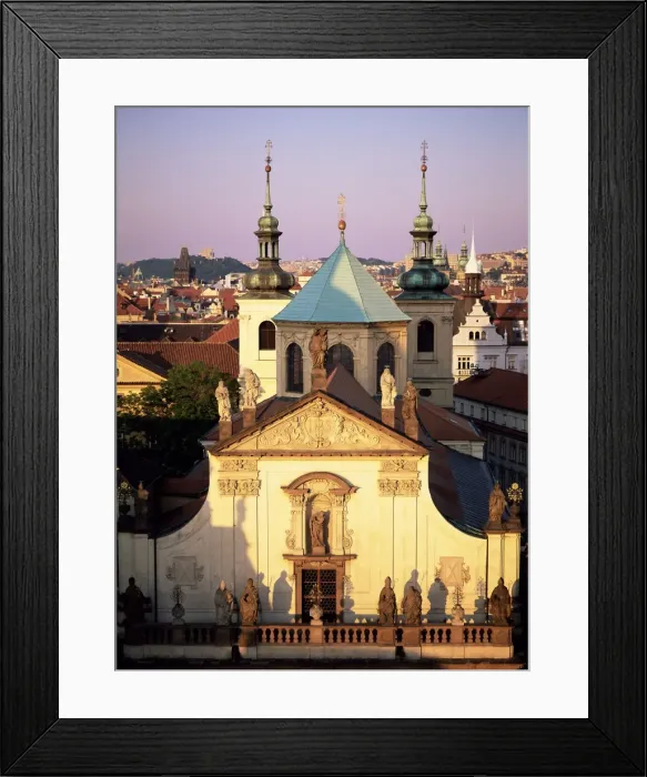 Framed Print : Christian church and spires on the city skyline, Prague, Czech Republic, Europe Framed Print : Christian church and spires on the city skyline, Prague, Czech Republic, Europe