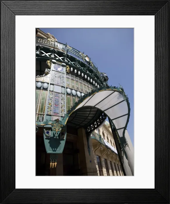 Framed Print : Art Nouveau stained glass in entrance porch of the Municipal House, Old Town Framed Print : Art Nouveau stained glass in entrance porch of the Municipal House, Old Town