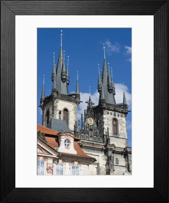 Framed Print : Kisky Palace and Church of Our Lady before Tyn, Old Town, Prague, Czech Republic, Europe Framed Print : Kisky Palace and Church of Our Lady before Tyn, Old Town, Prague, Czech Republic, Europe