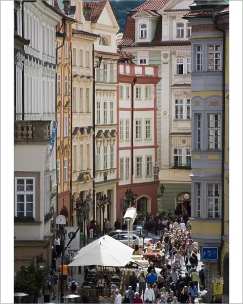 Male Mamesti, street scene, Old Town, Prague, Czech Republic, Europe