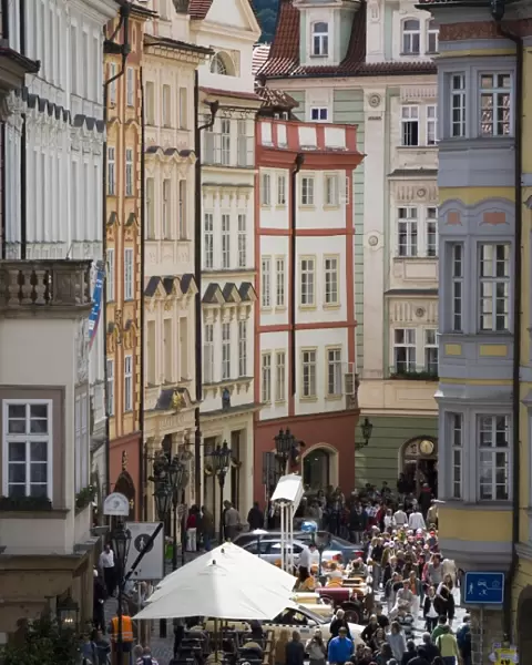 Male Mamesti, street scene, Old Town, Prague, Czech Republic, Europe
