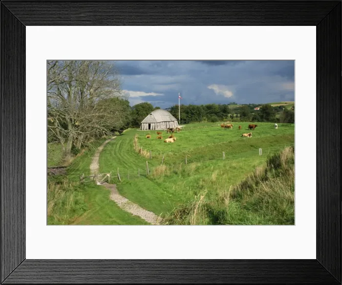 Framed Print : Tenth century Viking fortress site, Fyrkat, Hobro, Jutland, Denmark, Scandinavia, Europe Framed Print : Tenth century Viking fortress site, Fyrkat, Hobro, Jutland, Denmark, Scandinavia, Europe