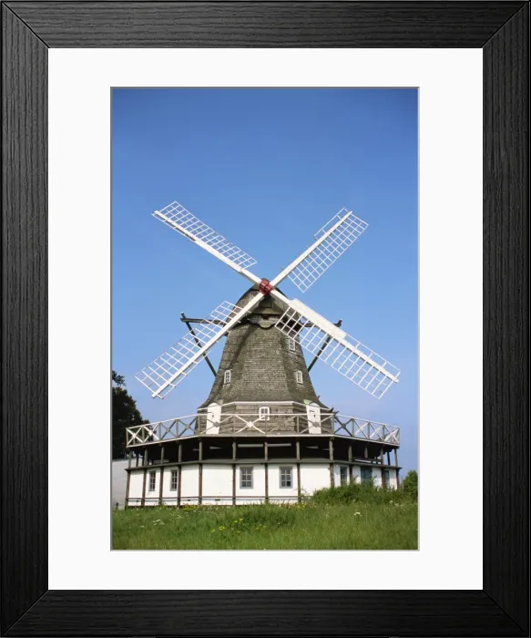 Framed Print : Windmill, Aeroskoeing, Aero, Denmark, Scandinavia, Europe Framed Print : Windmill, Aeroskoeing, Aero, Denmark, Scandinavia, Europe