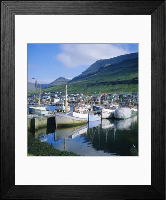 Framed Print : Fishing boats, Klaksvik, Faroe Islands, a self-governing dependancy of Denmark, Europe Framed Print : Fishing boats, Klaksvik, Faroe Islands, a self-governing dependancy of Denmark, Europe