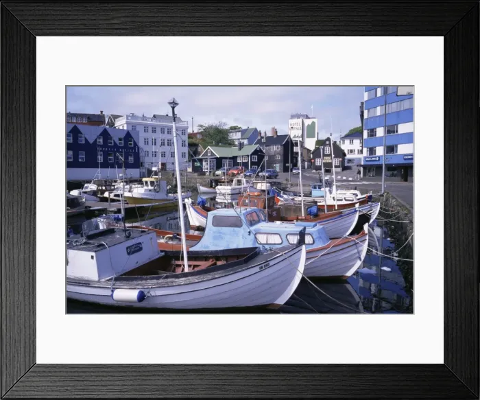 Framed Print : Harbour, Torshavn, Faroe Islands, Denmark, Europe Framed Print : Harbour, Torshavn, Faroe Islands, Denmark, Europe