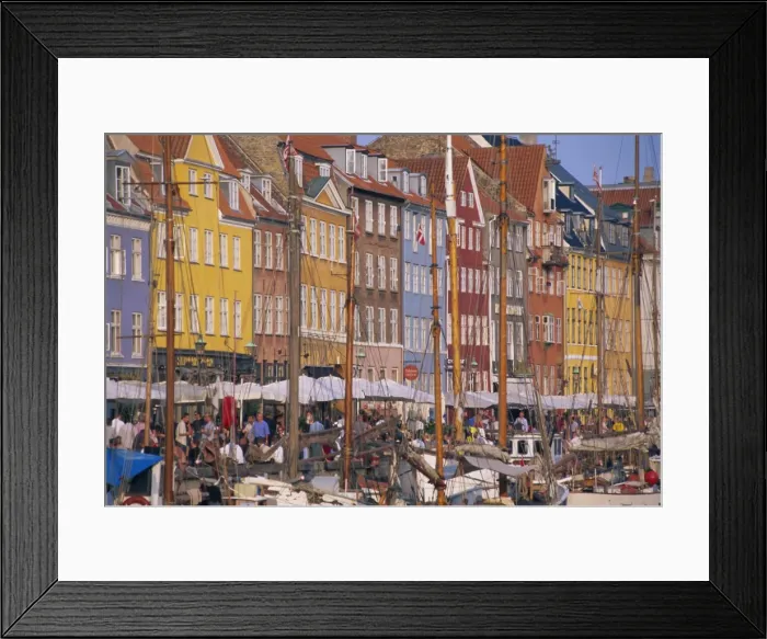 Framed Print : Restaurants in the Nyhavn waterfront area, Copenhagen, Denmark, Scandinavia, Europe Framed Print : Restaurants in the Nyhavn waterfront area, Copenhagen, Denmark, Scandinavia, Europe
