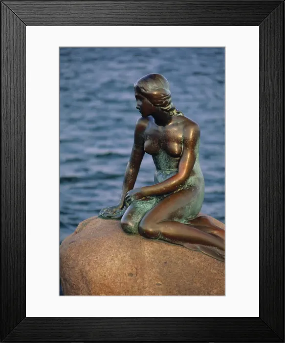 Framed Print : The Little Mermaid, Copenhagen, Denmark