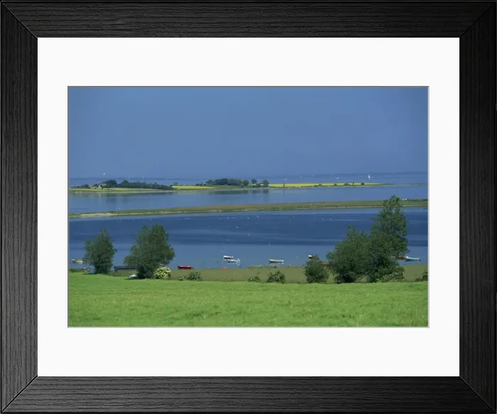 Framed Print : Inlet in the coastline of Aero Island, Denmark, Scandinavia, Europe