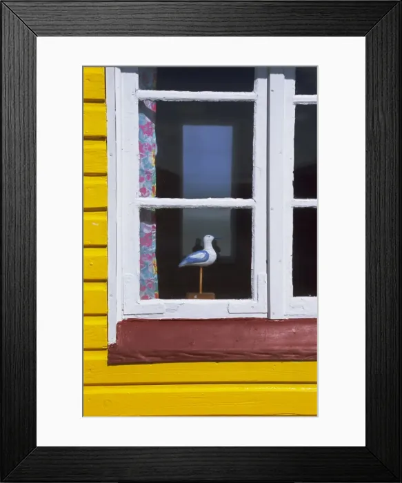 Framed Print : Window of beach hut, Aeroskobing, island of Aero, Denmark, Scandinavia, Europe Framed Print : Window of beach hut, Aeroskobing, island of Aero, Denmark, Scandinavia, Europe