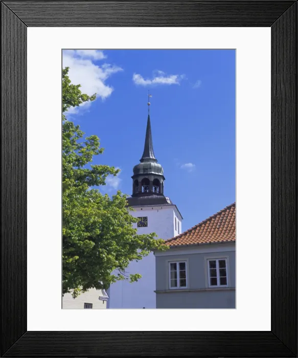 Framed Print : Church, Aeroskobing, island of Aero, Denmark, Scandinavia, Europe Framed Print : Church, Aeroskobing, island of Aero, Denmark, Scandinavia, Europe