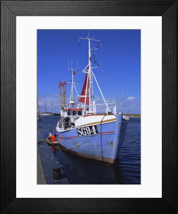 Framed Print : Fishing boat, island of Aero, Denmark, Scandinavia, Europe Framed Print : Fishing boat, island of Aero, Denmark, Scandinavia, Europe