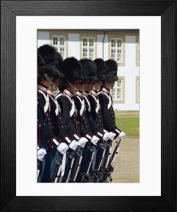 Framed Print : Changing the guard at Royal Palace, Frederiksburg, Denmark, Scandinavia, Europe Framed Print : Changing the guard at Royal Palace, Frederiksburg, Denmark, Scandinavia, Europe