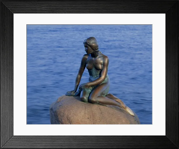 Framed Print : Little Mermaid, Copenhagen, Denmark, Europe Framed Print : Little Mermaid, Copenhagen, Denmark, Europe