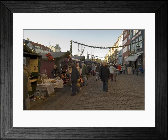 Framed Print : Nyhavn at Christmas, Copenhagen, Denmark, Scandinavia, Europe Framed Print : Nyhavn at Christmas, Copenhagen, Denmark, Scandinavia, Europe