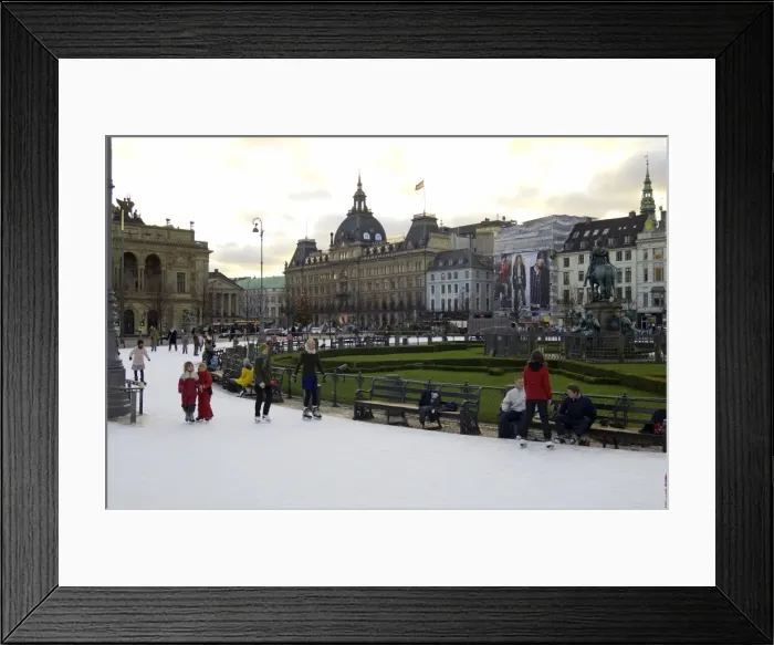 Framed Print : Skating rink, Kongens Nytorv at Christmas, Copenhagen, Denmark, Scandinavia, Europe Framed Print : Skating rink, Kongens Nytorv at Christmas, Copenhagen, Denmark, Scandinavia, Europe