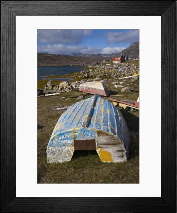 Framed Print : Houses and boats in Nanortalik, Island of Qoornoq, Province of Kitaa, Southern Greenland Framed Print : Houses and boats in Nanortalik, Island of Qoornoq, Province of Kitaa, Southern Greenland