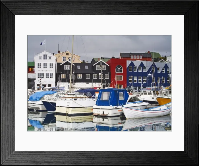 Framed Print : Small boat harbor, Port of Torshavn, Faroe Islands, Kingdom of Denmark, Europe Framed Print : Small boat harbor, Port of Torshavn, Faroe Islands, Kingdom of Denmark, Europe