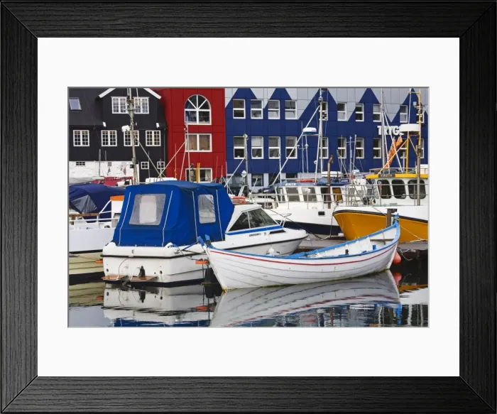 Framed Print : Small boat harbor, Port of Torshavn, Faroe Islands, Kingdom of Denmark, Europe Framed Print : Small boat harbor, Port of Torshavn, Faroe Islands, Kingdom of Denmark, Europe