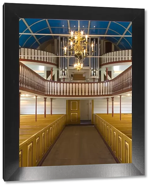 The Organ in Cathedral Havnar Kirkja, City of Torshavn, Faroe Islands, Kingdom of Denmark