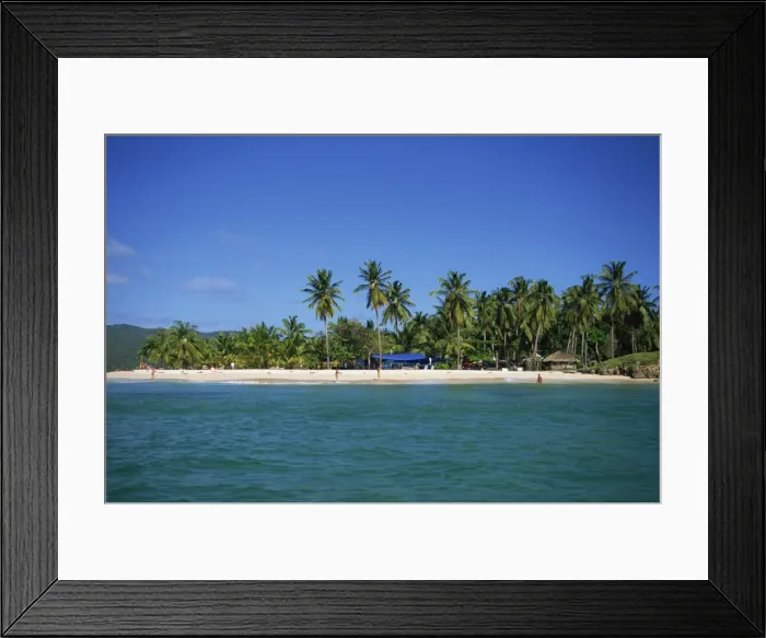 Framed Print : Tropical coastline of Cayo Levantado, Dominican Republic, West Indies, Caribbean Framed Print : Tropical coastline of Cayo Levantado, Dominican Republic, West Indies, Caribbean