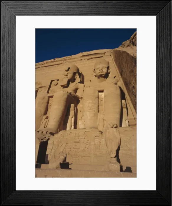 Framed Print : Temple of Re-Herakhte for Ramses II, was moved when Aswan High Dam was built Framed Print : Temple of Re-Herakhte for Ramses II, was moved when Aswan High Dam was built