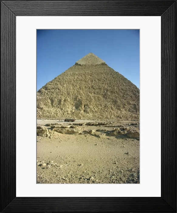 Framed Print : Chephren pyramid, Giza, UNESCO World Heritage Site, near Cairo, Egypt, North Africa