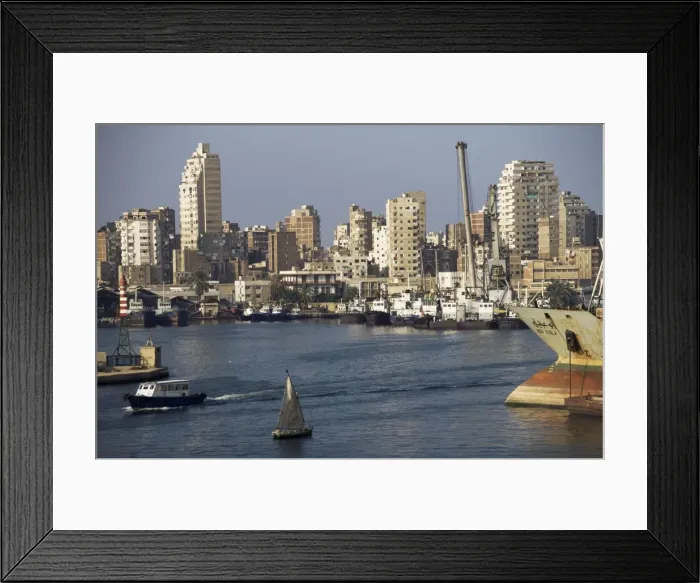 Framed Print : The port, Alexandria, Egypt, North Africa, Africa Framed Print : The port, Alexandria, Egypt, North Africa, Africa