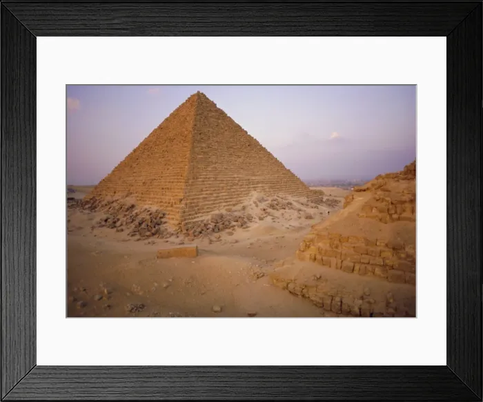 Framed Print : Pyramid of Micerinus, Giza, Egypt, North Africa Framed Print : Pyramid of Micerinus, Giza, Egypt, North Africa