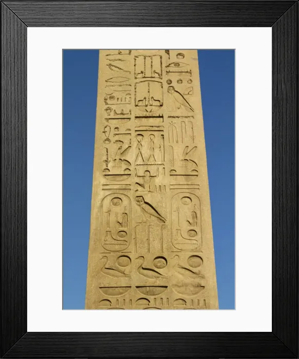 Framed Print : Obelisk, 25m high, Luxor Temple, Luxor, Thebes, UNESCO World Heritage Site Framed Print : Obelisk, 25m high, Luxor Temple, Luxor, Thebes, UNESCO World Heritage Site