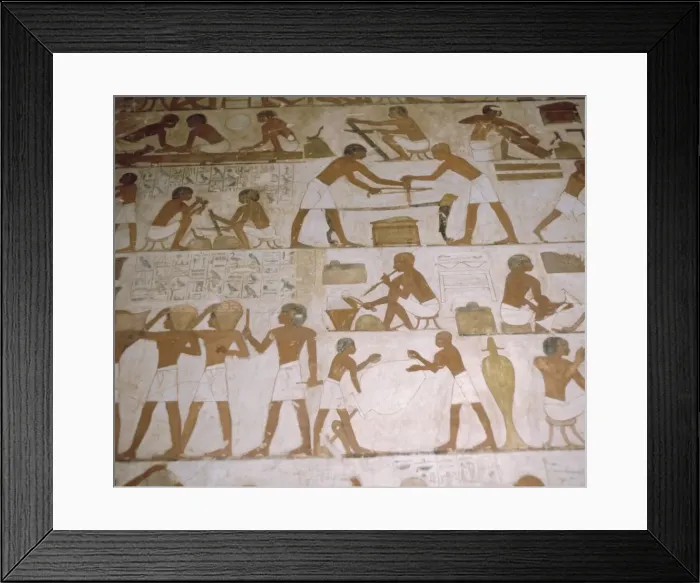 Framed Print : Depictions of everday life, Tomb of Renhuire, Thebes, Egypt Framed Print : Depictions of everday life, Tomb of Renhuire, Thebes, Egypt