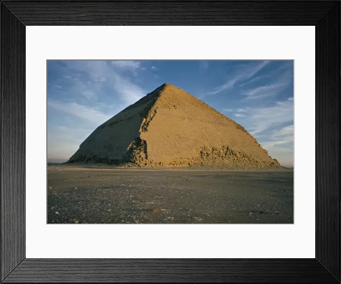 Framed Print : The Bent pyramid (pyramid of Dahshur), 321ft high, base 620ft, Egypt, North Africa Framed Print : The Bent pyramid (pyramid of Dahshur), 321ft high, base 620ft, Egypt, North Africa