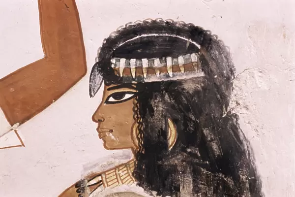 Wall painting of a girl, Tomb of Menna, 18th dynasty, Sheikh Abd el-Kurna