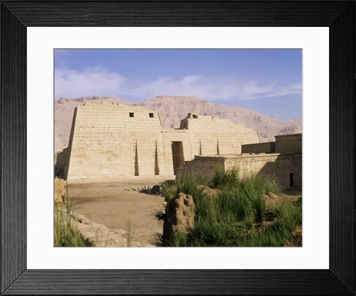 Framed Print : Mortuary temple of Ramses III, Medinet Habu, Thebes, UNESCO World Heritage Site Framed Print : Mortuary temple of Ramses III, Medinet Habu, Thebes, UNESCO World Heritage Site