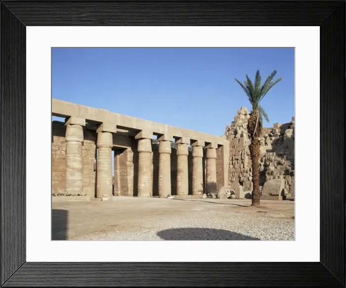 Framed Print : Great Court, Temple of Amun, Karnak, Thebes, UNESCO World Heritage Site Framed Print : Great Court, Temple of Amun, Karnak, Thebes, UNESCO World Heritage Site