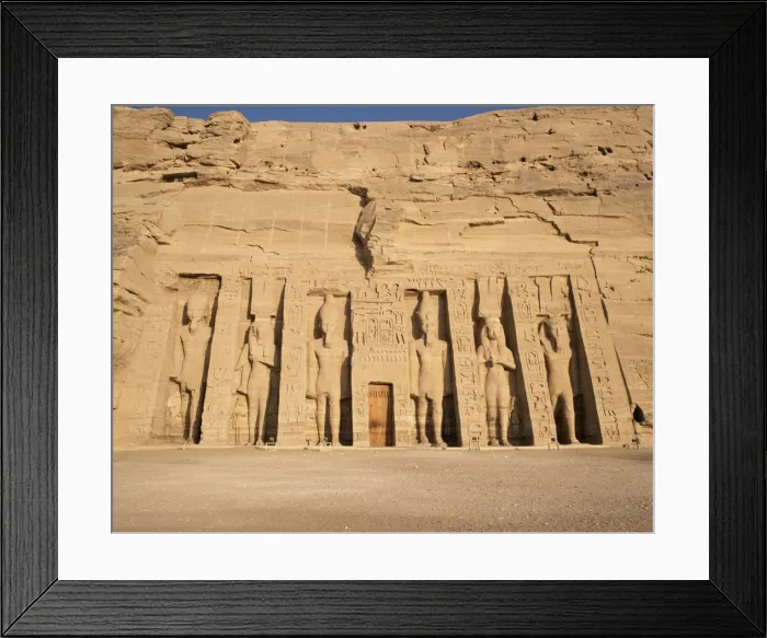 Framed Print : Temple of Hathor, built for queen Nefretare, Abu Simbel, UNESCO World Heritage Site