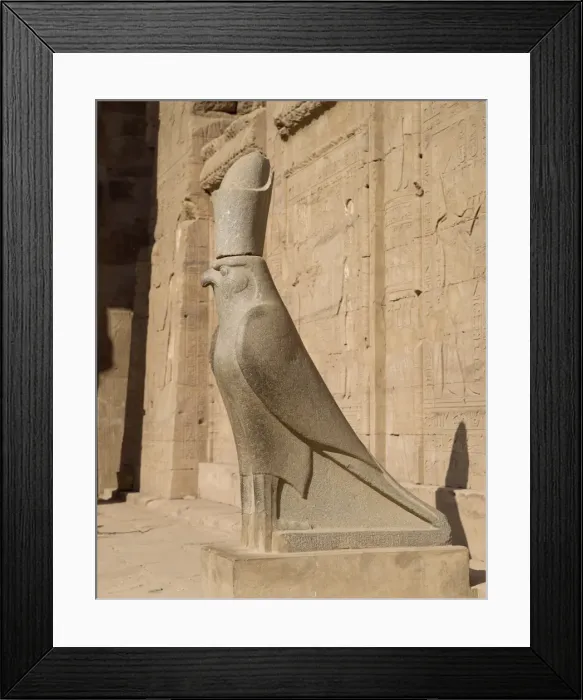 Framed Print : The Statue of Horus (the falcon god), at the Temple of Horus, Edfu, Egypt Framed Print : The Statue of Horus (the falcon god), at the Temple of Horus, Edfu, Egypt