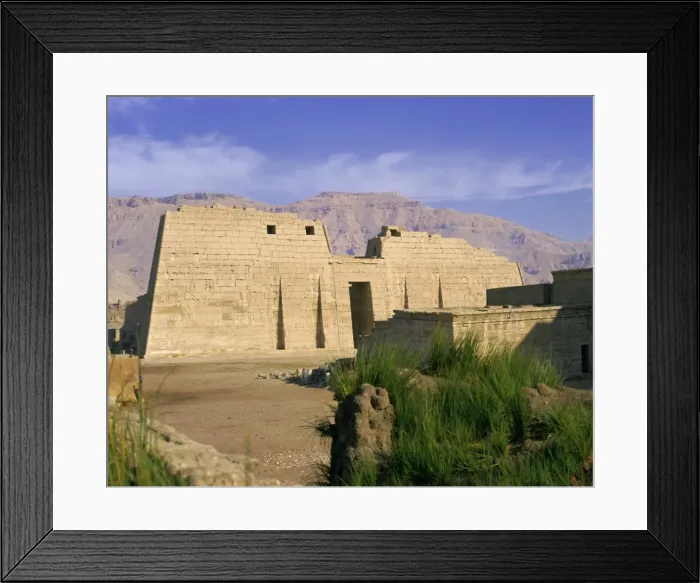 Framed Print : Temple of Ramesses III (Rameses III), Valley of the Kings, Thebes, UNESCO World Heritage Site
