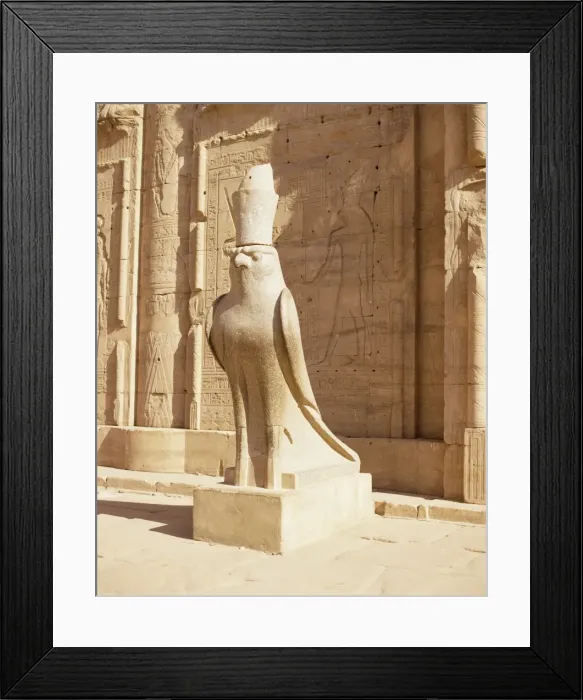 Framed Print : Statue of Horus, Temple of Horus, Edfu, Egypt, North Africa, Africa Framed Print : Statue of Horus, Temple of Horus, Edfu, Egypt, North Africa, Africa