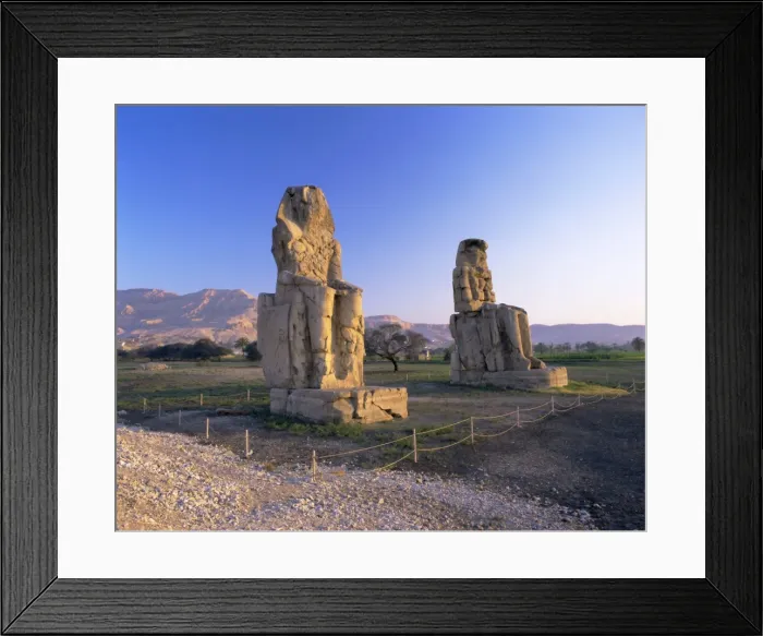 Framed Print : Colossi of Memnon, West Bank, Thebes, Luxor, Egypt, North Africa, Africa Framed Print : Colossi of Memnon, West Bank, Thebes, Luxor, Egypt, North Africa, Africa